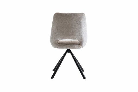Chaise moderne tissu beige MARIE