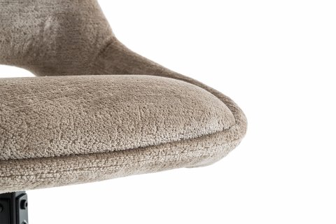 Chaise moderne tissu taupe MARIE