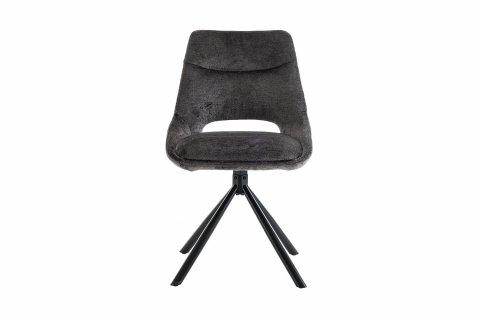Chaise moderne tissu gris MARIE