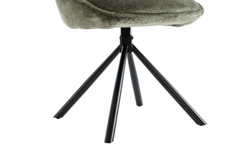 Chaise moderne tissu vert MARIE