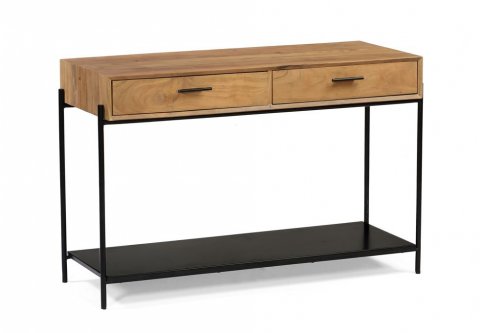 Console scandinave bois massif d'acacia 120cm NICK