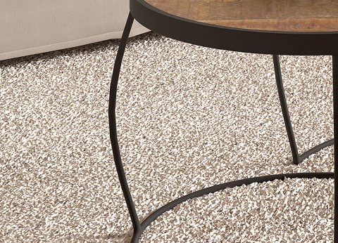 Table basse gigogne ronde moderne bois et métal CROFT