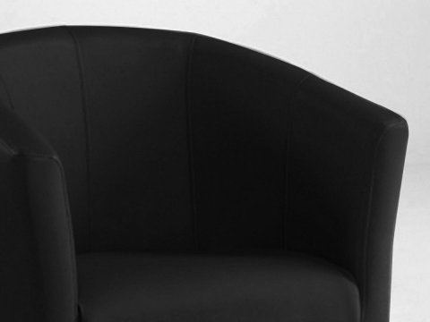 Fauteuil cabriolet PU noir design VINTIMILLE