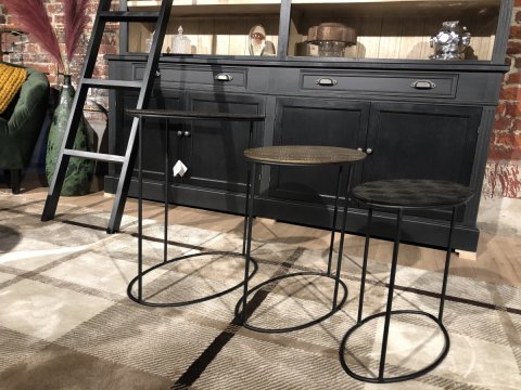 Table gigogne ovale en métal moderne KALY