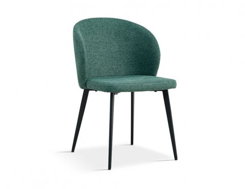 Lot de 2 chaises design tissu vert MANEL
