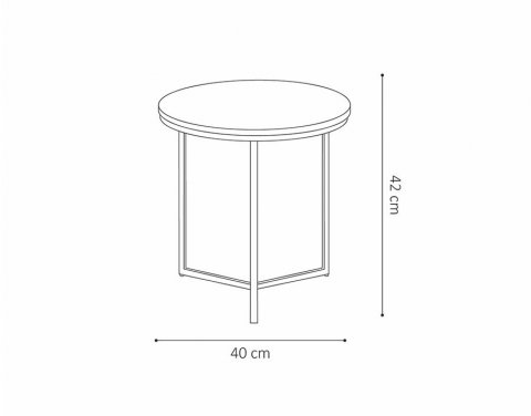 Table d'appoint ronde design en marbre blanc et métal doré ORACLE