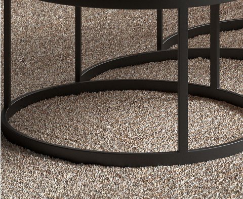 Table basse gigogne industrielle bois et métal JERSEY