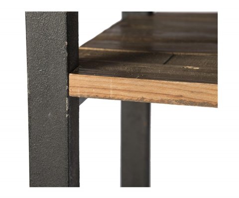 Etagère industrielle bois et métal 220cm ANNA