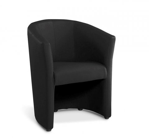 Fauteuil cabriolet PU noir design VINTIMILLE