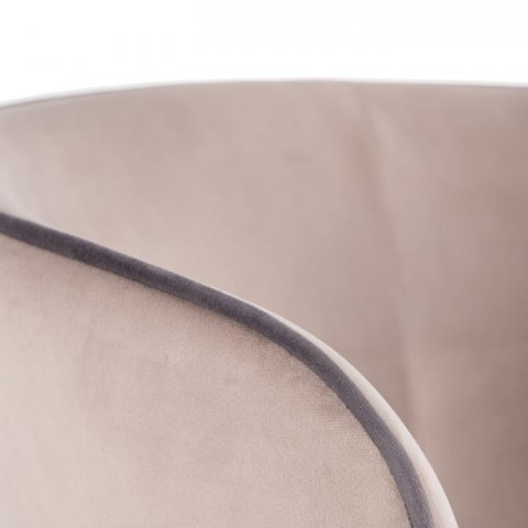 Chaise en velours gris argent moderne (lot de 2) TIA