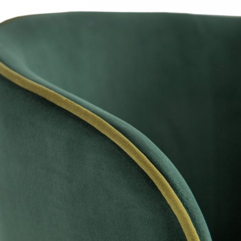 Chaise en velours vert style moderne (lot de 2)TIA