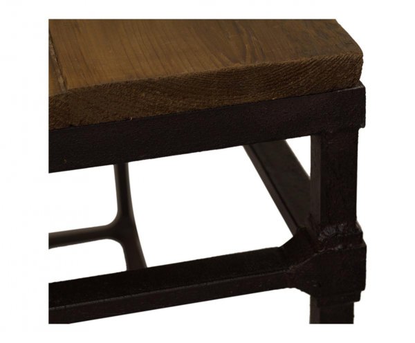 Table haute industrielle bois et métal 120cm MARCA