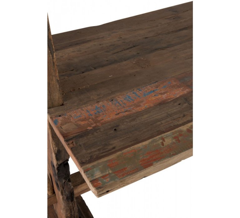 Table à manger 200cm bois recyclé industriel KAMELOT
