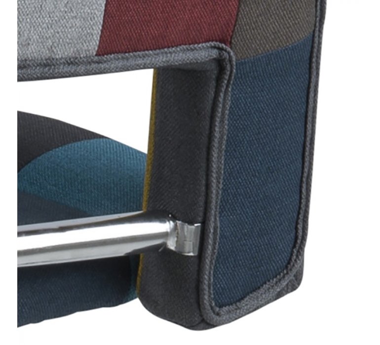 Chaise de bar patchwork design (lot de 2) ARLEKIN