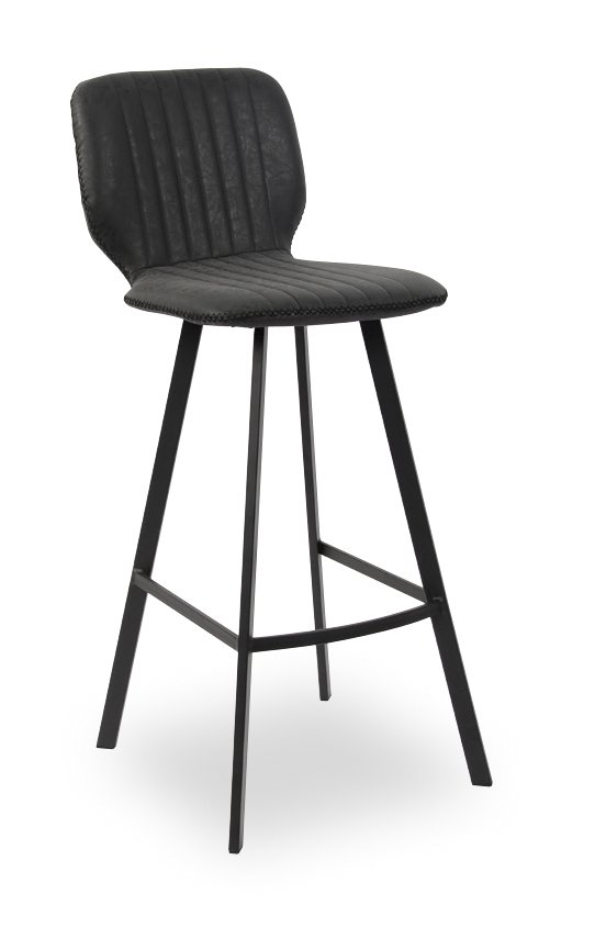 Chaise haute style industriel noir YANKEES 2285