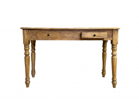 Console bois massif  2 tiroirs 120cm VICTOIRE