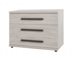 Commode chêne gris et anthracite contemporain MELVIN