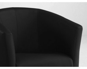 Fauteuil cabriolet PU noir design VINTIMILLE