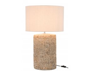 Lampe à poser en tresse épaisse et coton naturel SPIRIT 