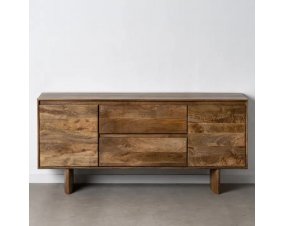 Buffet bois massif de manguier naturel 160cm MANGO