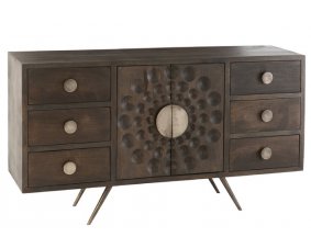 Buffet ethnique bois massif de manguier 150cm TOGO