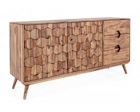 Buffet scandinave en bois massif de sheesham 145cm OSLO