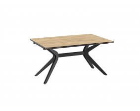 Table rectangulaire extensible céramique bois clair IMPULSION