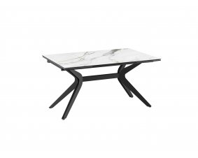 Table à manger extensible céramique marbrée brillante IMPULSION