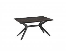 Table de repas extensible céramique acier effet rouillé IMPULSION