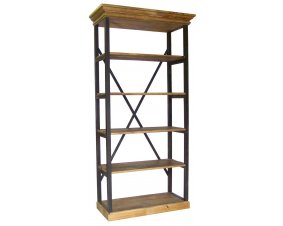 Etagère industrielle bois et métal 220cm ANNA