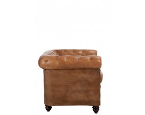 Fauteuil Chesterfield marron WINCHESTER