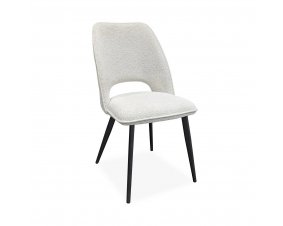 Chaise beige tissu moderne ROXANE