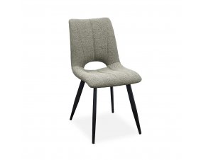 Chaise tissu taupe moderne SYLVIE