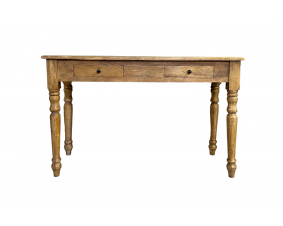 Console bois massif 2 tiroirs 120cm VICTOIRE