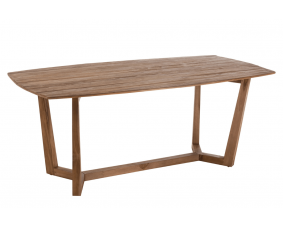 Table à manger bois massif exotique scandinave ANOUK