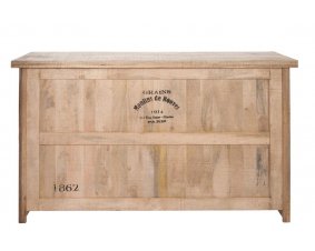 Bar en bois massif manguier industriel 180cm CUBA