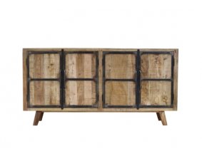 Buffet industriel bois massif manguier 180cm MEERA