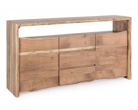 Buffet bois massif scandinave effet tronc d'arbre TRADBORJ