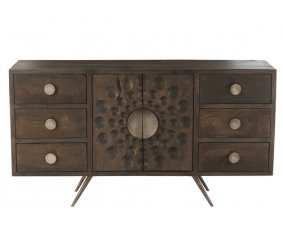 Buffet ethnique bois massif de manguier 150cm TOGO