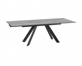 Table céramique grise avec allonges ONTARIO