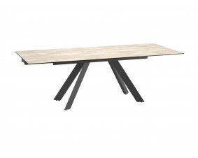 Table à manger extensible céramique travertin ONTARIO