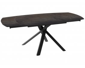 Table céramique extensible effet acier rouillé KHEOPS