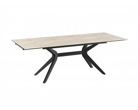Table extensible céramique finition travertin IMPULSION