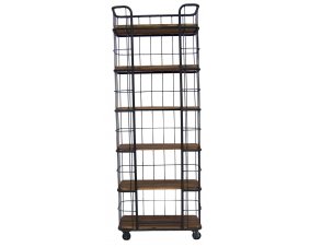 Etagère cage industrielle sur roulettes 220cm WHEEL