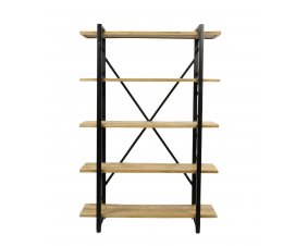 Etagère industrielle bois et métal 5 niveaux 180cm LEANE