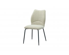 Chaise tissu beige moderne ELSA