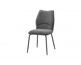 Chaise grise tissu moderne ELSA