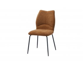 Chaise tissu rouille moderne ELSA
