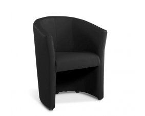 Fauteuil cabriolet PU noir design VINTIMILLE